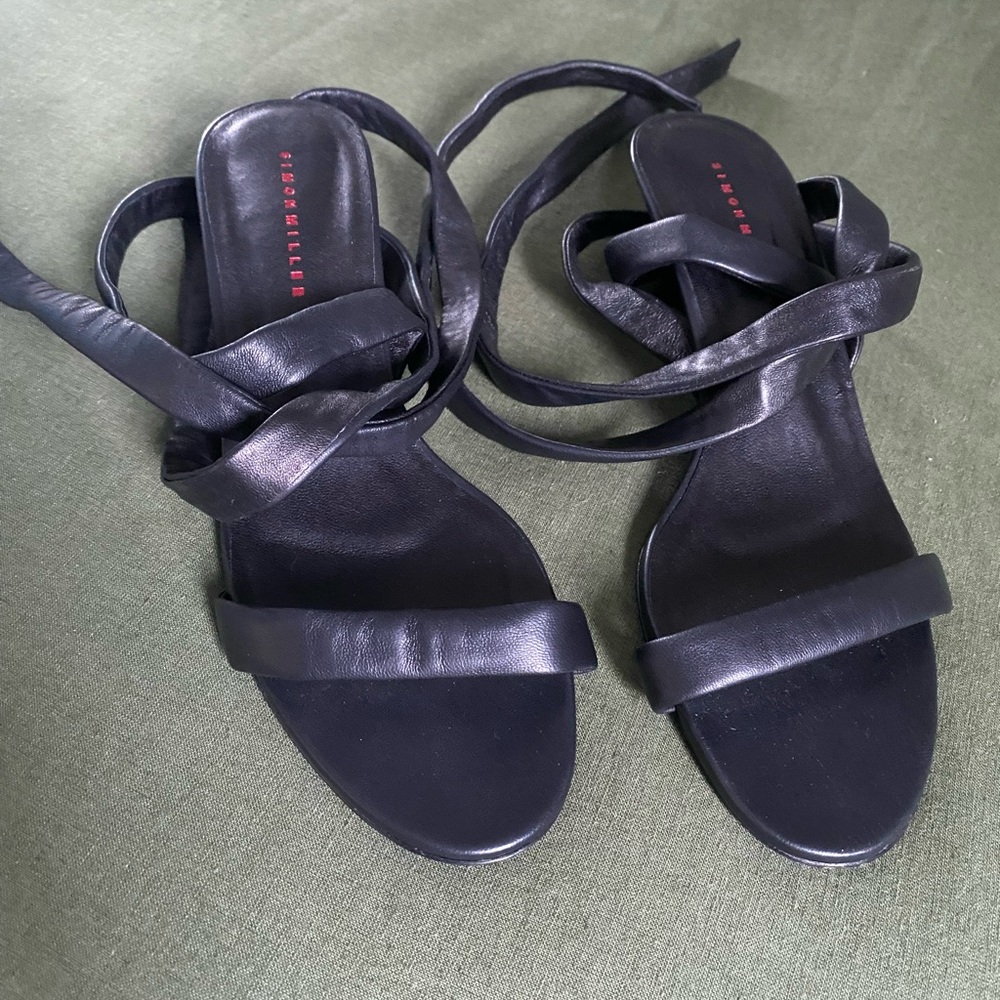 Simon Miller Kitten Heels Black Used Like New